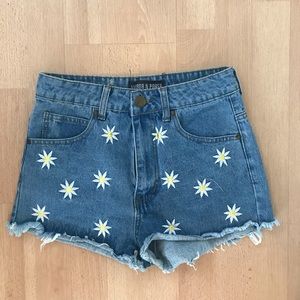 asos jean shorts